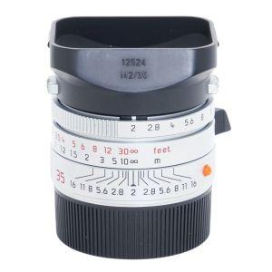 Leica M Summicron 35mm/2 ASPH silber, Sn.3887098, ArtNr.11882, 6-Bit codiert, Sonnenblende