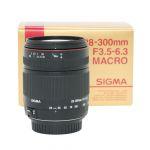 Sigma AF 28-300mm/3,5-6,3 Macro, (leichter Staub im Linsensystem, kein Einfluss auf Bildqualität), OVP, für Canon EF