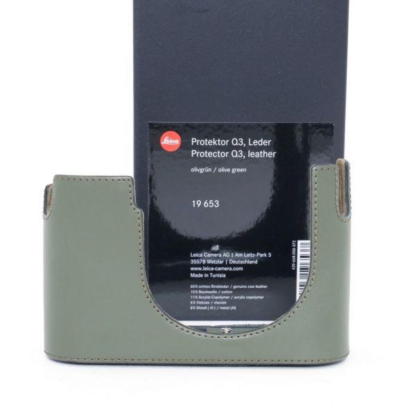 Leica Lederprotektor Q3 olivgrün, ArtNr.19653, OVP