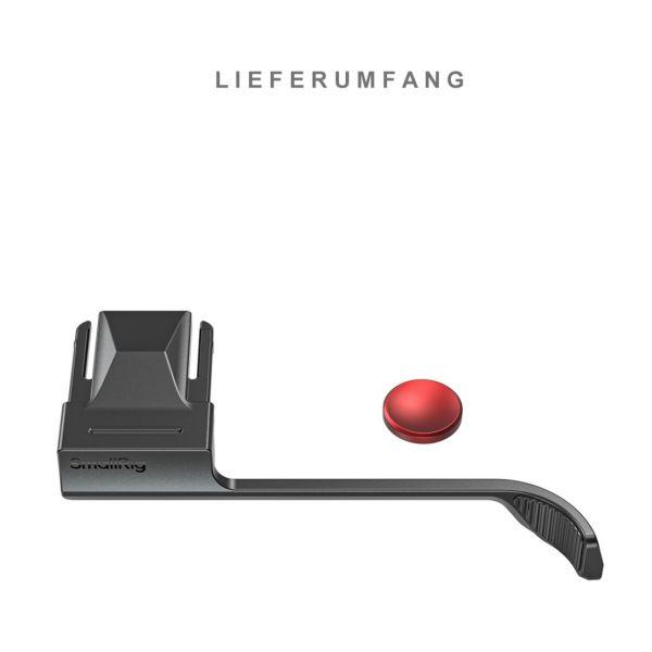 SmallRig Daumenstütze (5452), schwarz, inkl. Softauslöser rot, für Fujifilm X-E5 – Bild 2
