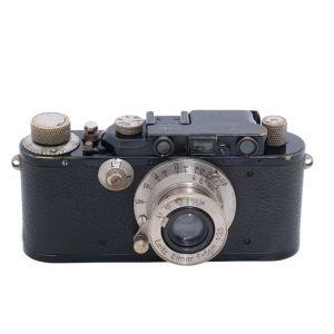 Leica III Gehäuse schwarz, Sn.126969, + Leica Elmar 5cm/3,5 Nickel, Sn.139138