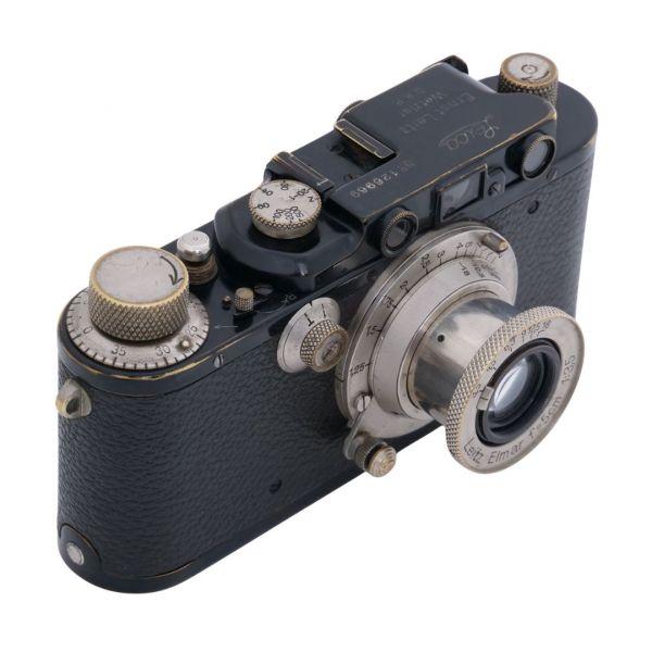 Leica III Gehäuse schwarz, Sn.126969, + Leica Elmar 5cm/3,5 Nickel, Sn.139138 – Bild 2