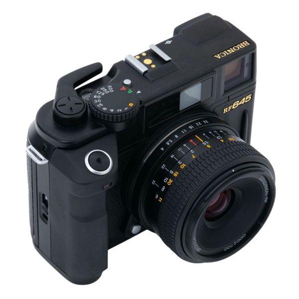 Zenza Bronica RF645 Set mit Zenzanon RF 45mm/4 und 45mm Sucher, Zenzanon RF 65mm/4, Zenzanon RF 100mm/4,5 OVP – Bild 2