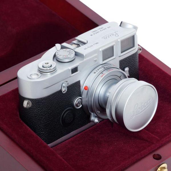 Leica M6J Gehäuse mit Leica M Elmar 50mm/2,8 "40 Jahre Leica M" Edition, Sn.1973-29, ArtNr.10440, OVP, Holzbox, Echtheits Zertifikat – Bild 3