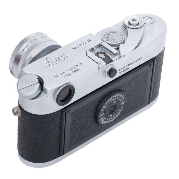 Leica M6J Gehäuse mit Leica M Elmar 50mm/2,8 "40 Jahre Leica M" Edition, Sn.1973-29, ArtNr.10440, OVP, Holzbox, Echtheits Zertifikat – Bild 6