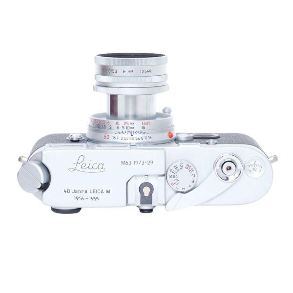 Leica M6J Gehäuse mit Leica M Elmar 50mm/2,8 "40 Jahre Leica M" Edition, Sn.1973-29, ArtNr.10440, OVP, Holzbox, Echtheits Zertifikat – Bild 7