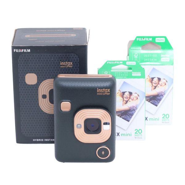Fujifilm Instax Mini LiPlay, schwarz, OVP, 30 Bilder Instax Mini inklusive