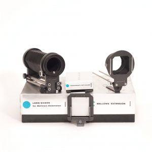 Hasselblad Balgengerät V-System, Art.Nr.40223 mit Streulichtblende Art.Nr.50504, Kopiervorsatz, OVP