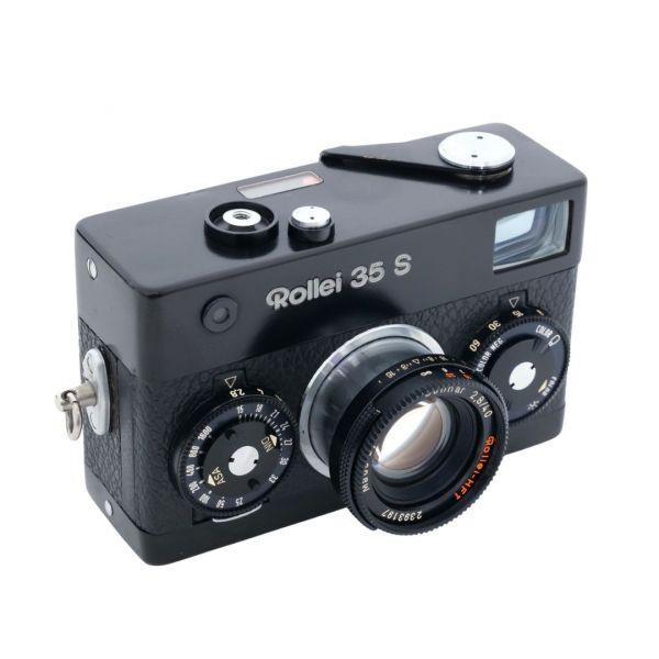 Rollei 35 S schwarz, Kompaktkamera, Tasche – Bild 2