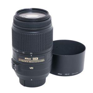 Nikon AF-S 55-300mm/4,5-5,6 DX, G, ED, VR, Sonnenblende, Beutel