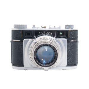Futura Compur Rapid mit Frilon MF 50mm/1,5 (Linse leicht angelaufen), Tasche