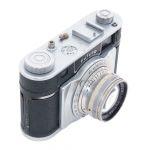 Futura Compur Rapid mit Frilon MF 50mm/1,5 (Linse leicht angelaufen), Tasche