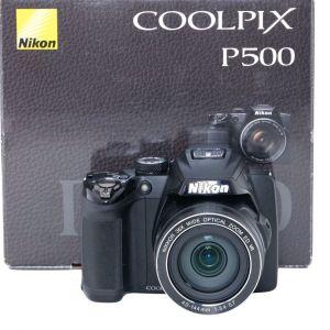 Nikon Coolpix P500, Digitalkamera, OVP, inkl. 2 extra Akkus