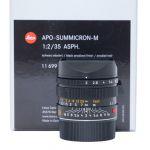 Leica M APO Summicron 35mm/2 ASPH, schwarz, Sn. 04814205, ArtNr. 11299, Demogerät, 6 Bit codiert, OVP, 1 Jahr Garantie, inkl. 20% MwSt.