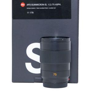 Leica SL APO Summicron 75mm/2 ASPH, Sn. 4749660 ArtNr. 11178, Demogerät, OVP, 1 Jahr Garantie, inkl. 20% MwSt.