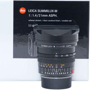Leica M Summilux 21mm/1,4 ASPH,  schwarz, Sn. 473005, ArtNr. 11647, Demogerät, 6 Bit codiert, OVP, 1 Jahr Garantie, inkl. 20% MwSt.