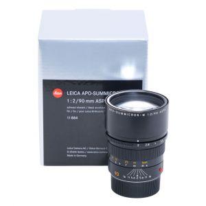 Leica M APO Summicron 90mm/2 ASPH, schwarz, Sn. 4295289, ArtNr. 11884, Demogerät, 6 Bit codiert, OVP, 1 Jahr Garantie, inkl. 20% MwSt.
