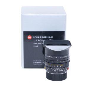 Leica M Summilux 28mm/1,4 ASPH, schwarz, Sn. 4735720, ArtNr. 11668, Demogerät, 6 Bit codiert, OVP, 1 Jahr Garantie, inkl. 20% MwSt.