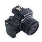 Canon EOS R100 Gehäuse (unter 5000 Auslösungen), + RF-S 18-45mm/4,5-6,3 IS, STM, Sonnenblende, 6 Monate Garantie