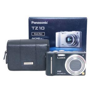Panasonic Lumix DMC-TZ10, Digitalkamera, OVP, Tasche