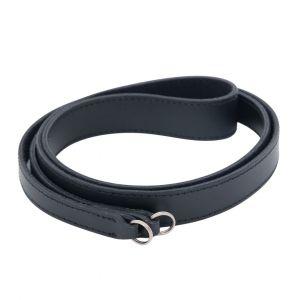 Leica Lederriemen, schwarz, schmal, 110cm, kleine Splentringe, Etui, inkl. 20% MwSt.