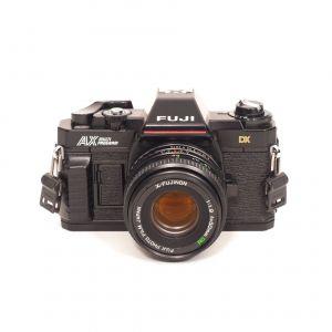 Fujica AX Multi Program Gehäuse, Riemen + MF 50mm/1,9