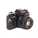 Fujica AX Multi Program Gehäuse, Riemen + MF 50mm/1,9