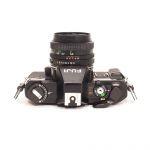 Fujica AX Multi Program Gehäuse, Riemen + MF 50mm/1,9