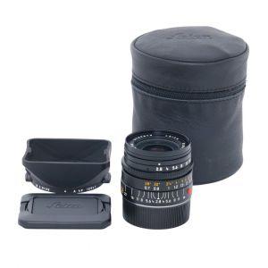 Leica M Elmarit 28mm/2,8 Sn.3709070, ArtNr.11809, Sonnenblende, Köcher