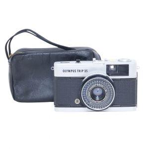 Olympus Trip 35 Kompaktkamera, Tasche