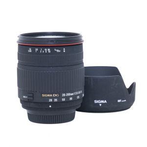 Sigma AF 28-200mm/3,5-5,6 D, DG, Sonnenblende, für Nikon FX