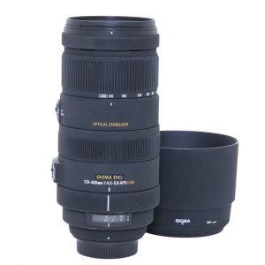 Sigma AF 120-400mm/4,5-5,6 DG, APO, HSM, Sonnenblende, für Nikon FX