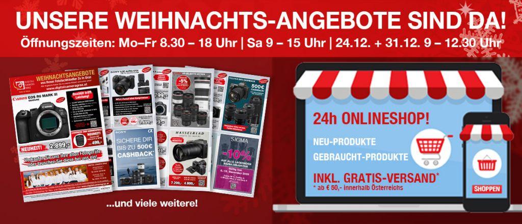 X-mas Weihnachts aktionen Digital Camera Graz Sofortrabatte Eintausch