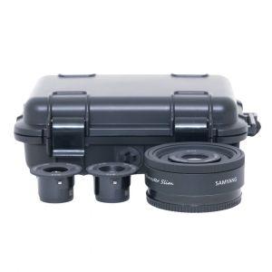 Samyang Remaster Slim Objektiv, bestehend aus folgenden Brennweiten: 21mm/3,5 28mm/3,5 und 32mm/2,8 Koffer, für Sony FE