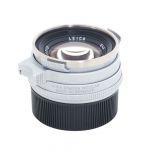 Leica M Summilux 35mm/1,4 silber verchromt, “Steel Rim”, Sn.4943112, ArtNr.11301, 6-Bit codiert, OVP, (Sonnenblende ArtNr.12486 fehlt), 6 Monate Garantie