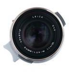 Leica M Summilux 35mm/1,4 silber verchromt, “Steel Rim”, Sn.4943112, ArtNr.11301, 6-Bit codiert, OVP, (Sonnenblende ArtNr.12486 fehlt), 6 Monate Garantie