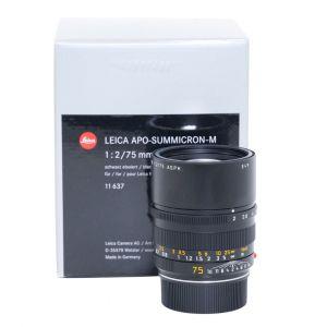 Leica M APO Summicron 75mm/2 ASPH, schwarz, Sn.04785676, ArtNr.11637, 6-Bit codiert, OVP