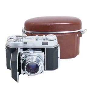 Kodak Retina IIa mit Heligor 50mm/2, Tasche