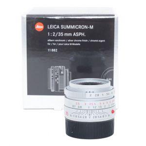 Leica M Summicron 35mm/2 ASPH, silber, Sn.4047422, ArtNr.11882, 6-Bit codiert, OVP