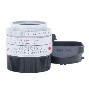 Leica M-Summicron 35mm/2 ASPH, silber, SN.4047422, ArtNr.11882, Sonnenblende