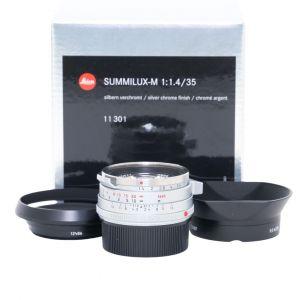 Leica M Summilux 35mm/1,4 silber verchromt “Steel Rim”, Sn.04836947, ArtNr.11301, Demogerät, 6-Bit codiert, OVP, 1 Jahr Garantie, inkl. 20% MwSt.