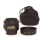 Nikon AF-S 35mm/1,8 DX, Sonnenblende, Beutel