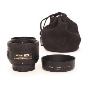 Nikon AF-S 35mm/1,8 DX, Sonnenblende, Beutel