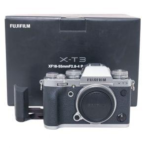 Fujifilm X-T3 Gehäuse silber, OVP, inkl. MHG-XT2 Handgriff
