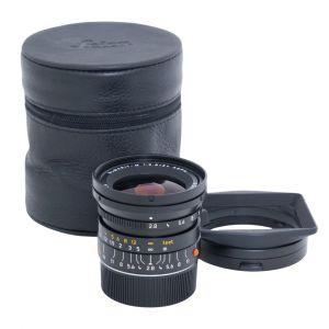 Leica M Elmarit 24mm/2,8 ASPH Sn.3872298, ArtNr.11878, Sonnenblende, Köcher