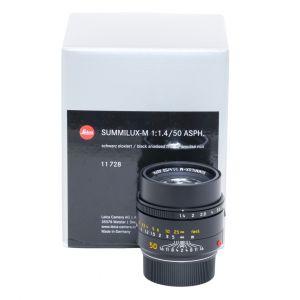 Leica M Summilux 50mm/1,4 ASPH, schwarz eloxiert, Sn.04938577, ArtNr.11728, 6-Bit codiert, OVP, 6 Monate Garantie