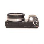 Sony Alpha NEX-5N Gehäuse (4033 Auslösungen), OVP, HVL-F7S Blitz, 2. Akku