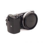 Sony Alpha NEX-5T Gehäuse (10051 Auslösungen), OVP, HVL-F7S Blitz