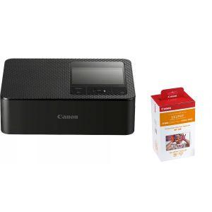 Canon Kit Selphy CP1500 schwarz + RP-108 (Farbband und Papier 10×15, 108 Blatt)