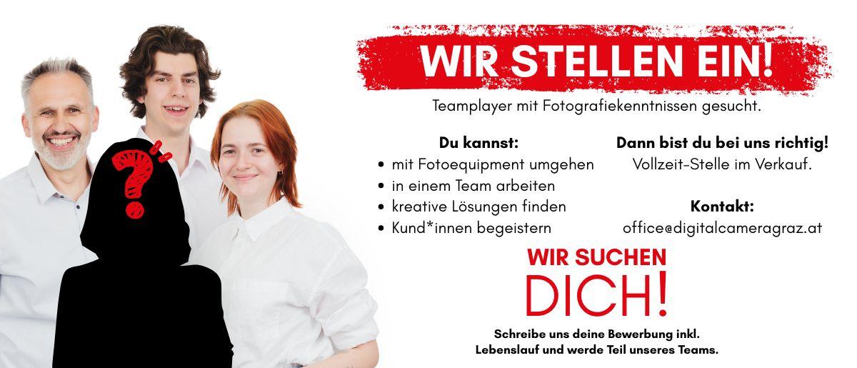 WirStellenEin_Slider Jobs Digital Camera Graz Fotografie Fotohandel